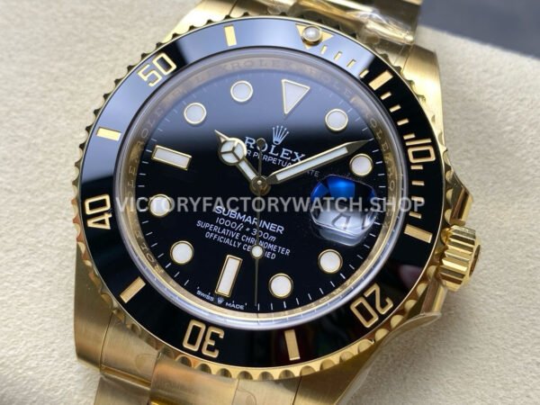 THB Factory Rolex Submariner 126618LN 41mm Full Yellow Gold Black Dial