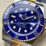 THB Factory Submariner 126613LB 41mm Half Yellow Gold Blue Dial