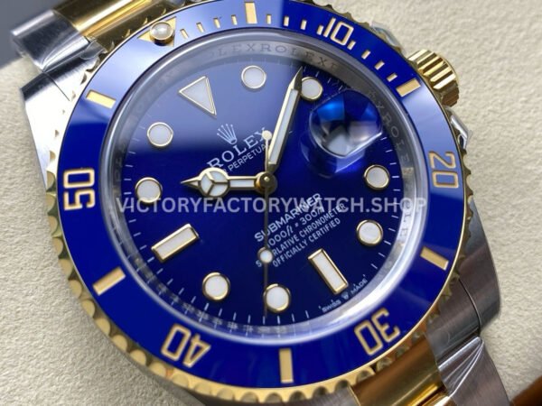 THB Factory Submariner 126613LB 41mm Half Yellow Gold Blue Dial