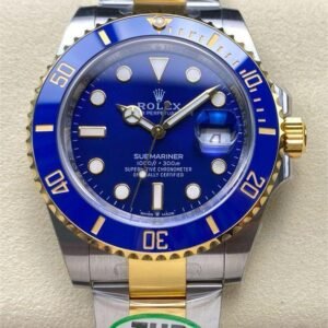 THB Factory Submariner 126613LB 41mm Half Yellow Gold Blue Dial