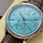 TW Factory Rolex 1908 52506-0002 39mm Platinum Leather Strap Arabic Numerals Ice Blue Dial