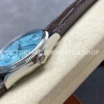 TW Factory Rolex 1908 52506-0002 39mm Platinum Leather Strap Arabic Numerals Ice Blue Dial