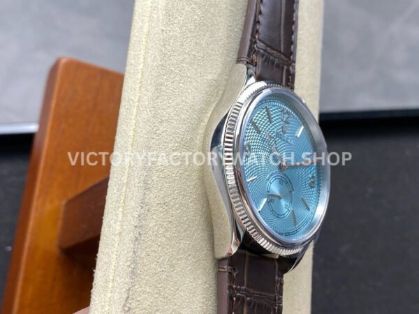 TW Factory Rolex 1908 52506-0002 39mm Platinum Leather Strap Arabic Numerals Ice Blue Dial