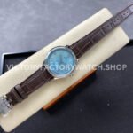 TW Factory Rolex 1908 52506-0002 39mm Platinum Leather Strap Arabic Numerals Ice Blue Dial