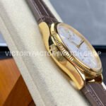TW Factory Rolex 1908 52508-0002 39mm Yellow Gold Leather Strap Arabic Numerals White Dial