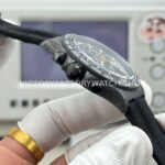 TW Factory Rolex Daytona 116500 40mm Black Carbon Fiber Black Canvas Strap Skeleton Dial