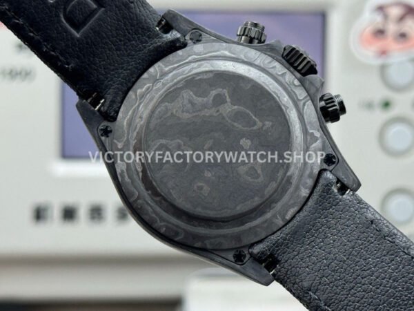 TW Factory Rolex Daytona 116500 40mm Carbon Fiber Black Canvas Strap Black Dial