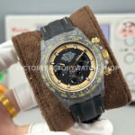 TW Factory Rolex Daytona 116500 40mm Carbon Fiber Black Canvas Strap Yellow Black Dial