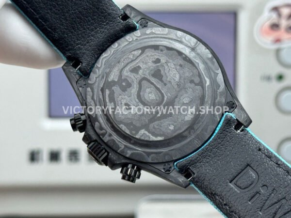 TW Factory Rolex Daytona 116500 40mm Carbon Fiber Light Blue Canvas Strap Skeleton Dial