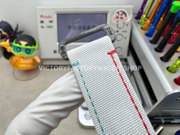 TW Factory Rolex Daytona 116500 40mm Carbon Fiber White Canvas Strap Black Dial