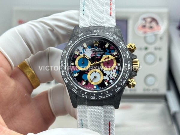 Rolex Daytona 116500 replica carbon case black dial 40mm