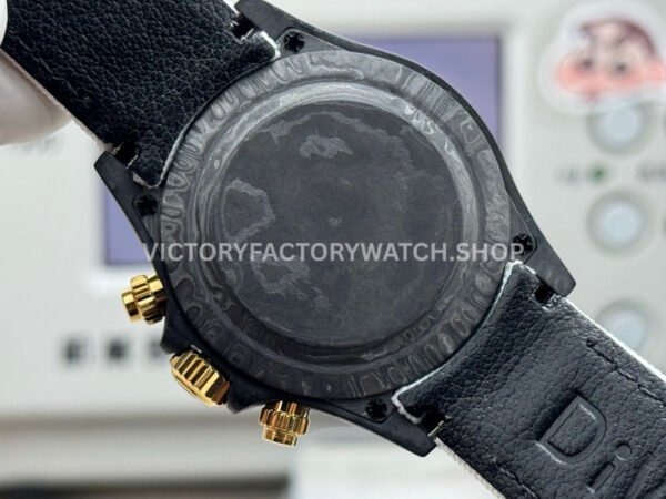 TW Factory Rolex Daytona 116500 40mm Carbon Fiber White Canvas Strap Black Dial