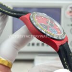 TW Factory Rolex Daytona 116500 40mm Red Carbon Fiber Black Canvas Strap Red Dial