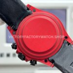 TW Factory Rolex Daytona 116500 40mm Red Carbon Fiber Black Canvas Strap Red Dial