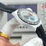 TW Factory Rolex Daytona 116500 40mm White Carbon Fiber Black Canvas Strap Grey Dial