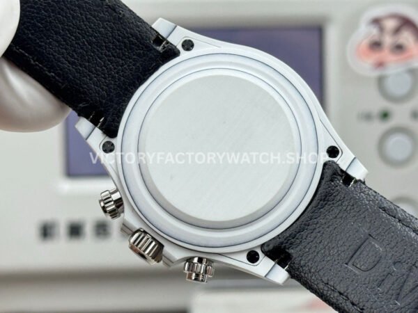 TW Factory Rolex Daytona 116500 40mm White Carbon Fiber Black Canvas Strap Grey Dial