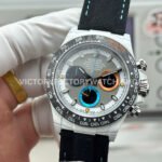 TW Factory Rolex Daytona 116500 40mm White Carbon Fiber Black Canvas Strap Grey Dial