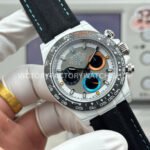 TW Factory Rolex Daytona 116500 40mm White Carbon Fiber Black Canvas Strap Grey Dial