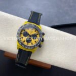 TW Factory Rolex Daytona Bumblebee 116500 Carbon Fiber Canvas Strap Yellow Dial