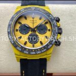 TW Factory Rolex Daytona Bumblebee 116500 Carbon Fiber Canvas Strap Yellow Dial
