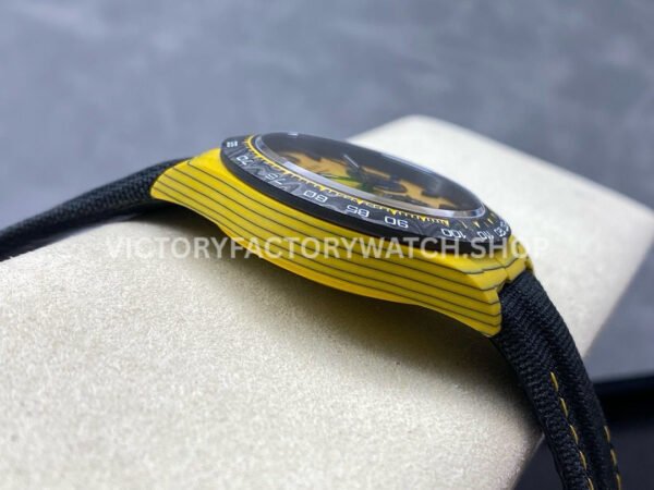 TW Factory Rolex Daytona Bumblebee 116500 Carbon Fiber Canvas Strap Yellow Dial