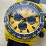 TW Factory Rolex Daytona Bumblebee 116500 Carbon Fiber Canvas Strap Yellow Dial