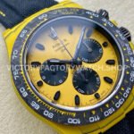TW Factory Rolex Daytona Bumblebee 116500 Carbon Fiber Canvas Strap Yellow Dial