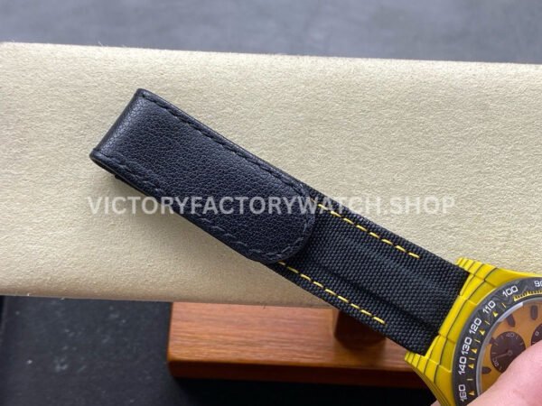 TW Factory Rolex Daytona Bumblebee 116500 Carbon Fiber Canvas Strap Yellow Dial