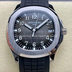3K 5167A black dial black strap Patek Aquanaut