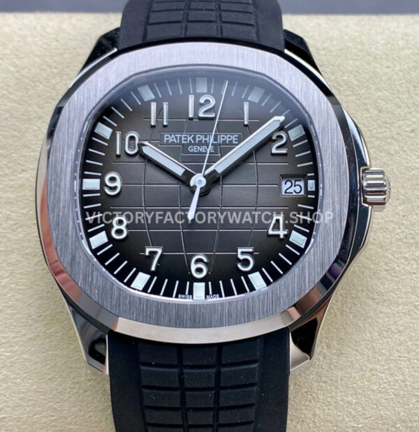 3K Factory Patek Philippe Aquanaut 40mm 5167A-001 Black Rubber Strap Black Dial (3) 3K 5167A black dial black strap Patek Aquanaut