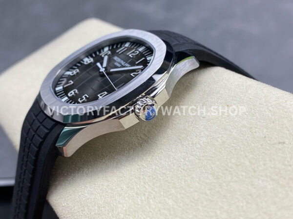 3K Factory Patek Philippe Aquanaut 40mm 5167A-001 Black Rubber Strap Black Dial (8) 3K Factory Patek Philippe Aquanaut 5167A-001 40mm Black Rubber Strap Black Dial