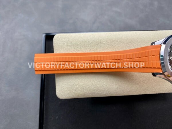 3K Factory Patek Philippe Aquanaut 5167A-001 40mm Orange Rubber Strap Black Dial