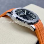 3K Factory Patek Philippe Aquanaut 5167A-001 40mm Orange Rubber Strap Black Dial