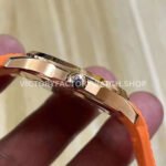 3K Factory Patek Philippe Aquanaut 5167R-001 40mm Rose Gold Orange Rubber Strap Brown Dial