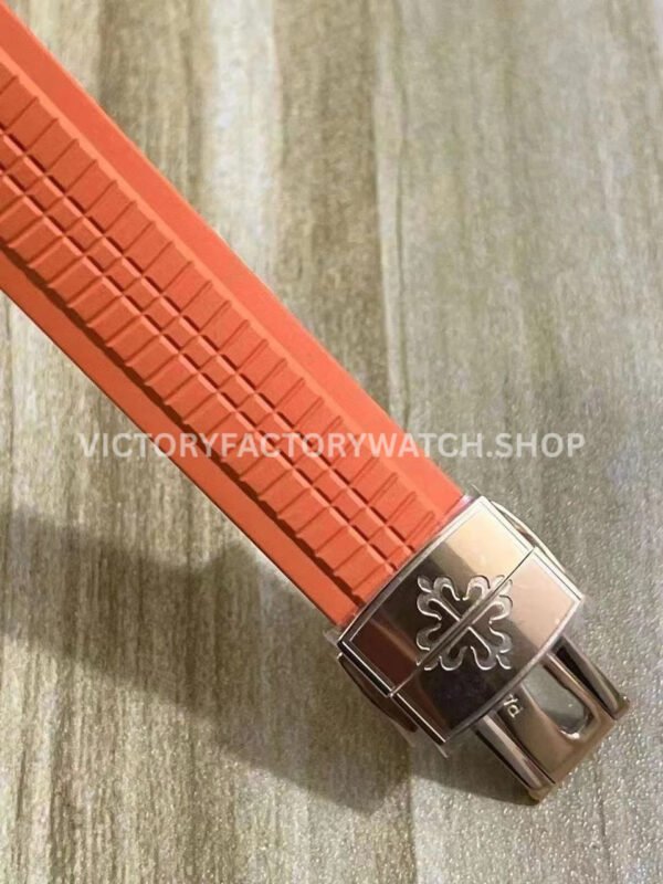 3K Factory Patek Philippe Aquanaut 5167R-001 40mm Rose Gold Orange Rubber Strap Brown Dial