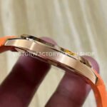 3K Factory Patek Philippe Aquanaut 5167R-001 40mm Rose Gold Orange Rubber Strap Brown Dial