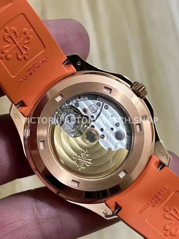 3K Factory Patek Philippe Aquanaut 5167R-001 40mm Rose Gold Orange Rubber Strap Brown Dial