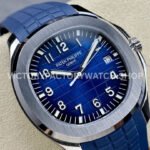 3K Factory Patek Philippe Aquanaut 42.2mm 5168G-001 White Gold Blue Rubber Strap Blue Dial (5) 3K Factory Patek Philippe Aquanaut 5168G-001 42.2mm White Gold Blue Rubber Strap Blue Dial