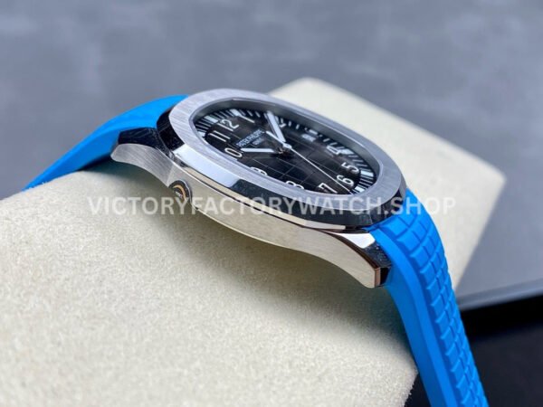 3K Factory Patek Philippe Aquanaut 5167A 40mm Steel Blue Rubber Strap Arabic Numerals Black Dial