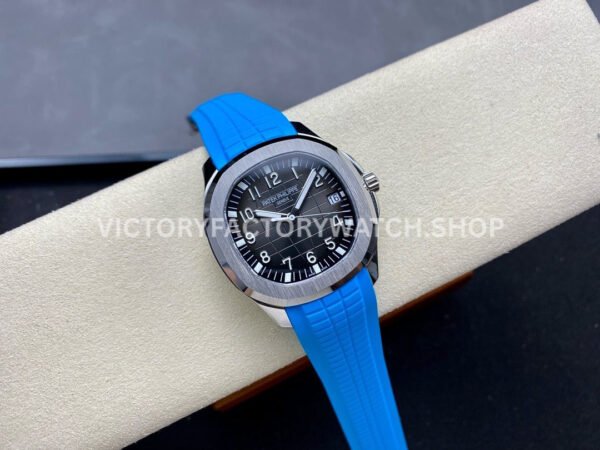 3K Factory Patek Philippe Aquanaut 5167A 40mm Steel Blue Rubber Strap Arabic Numerals Black Dial