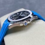3K Factory Patek Philippe Aquanaut 5167A 40mm Steel Blue Rubber Strap Arabic Numerals Black Dial