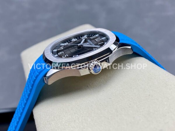3K Factory Patek Philippe Aquanaut 5167A 40mm Steel Blue Rubber Strap Arabic Numerals Black Dial