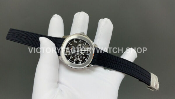 3K Factory Patek Philippe Aquanaut 5261 40mm Steel Black Rubber Strap Black Dial (2) 3K Factory Patek Philippe Aquanaut 5261 40mm Steel Black Rubber Strap Black Dial