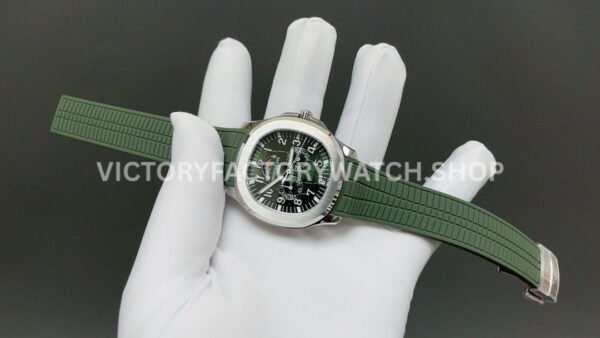 3K Factory Patek Philippe Aquanaut 5261 40mm Green Rubber Strap Green Dial