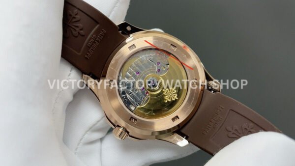 3K Factory Patek Philippe Aquanaut 5261R 40mm Rose Gold Brown Rubber Strap Brown Dial