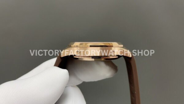 3K Factory Patek Philippe Aquanaut 5261R 40mm Rose Gold Brown Rubber Strap Brown Dial