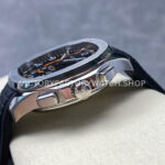 3K Factory Patek Philippe Aquanaut 5968A-0001 42mm White Gold Black Rubber Strap Arabic Nume (14) 3K Factory Patek Philippe Aquanaut 5968A-0001 42mm White Gold Black Rubber Strap Arabic Numerals Black Dial