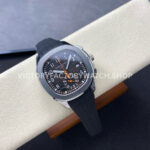 3K Factory Patek Philippe Aquanaut 5968A-0001 42mm White Gold Black Rubber Strap Arabic Nume 3K Factory Patek Philippe Aquanaut 5968A-0001 42mm White Gold Black Rubber Strap Arabic Numerals Black Dial