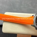 3K Factory Patek Philippe Aquanaut 5968A-001 42mm White Gold Orange Rubber Strap Arabic Numerals Black Dial