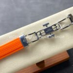 3K Factory Patek Philippe Aquanaut 5968A-001 42mm White Gold Orange Rubber Strap Arabic Numerals Black Dial